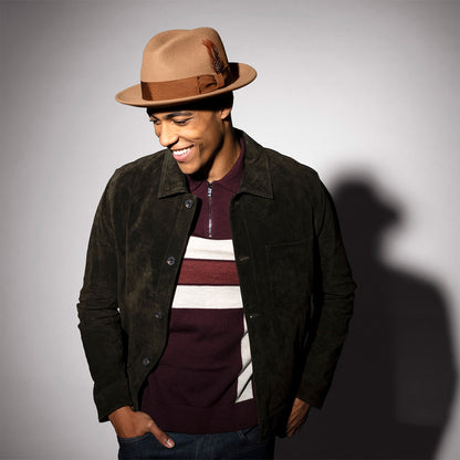 Blixen Fedora: 100% Wool LiteFelt Hat - Bailey Hats
