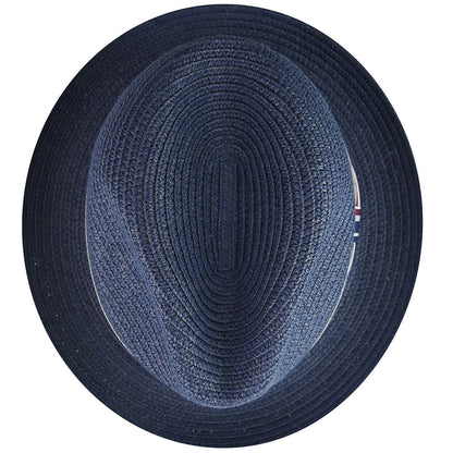 Bailey Hats Salem Fedora - Classic Toyo Braid with Striped Band