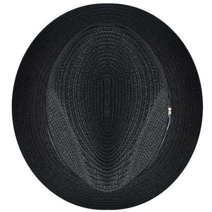 Bailey Hats Salem Fedora - Classic Toyo Braid with Striped Band