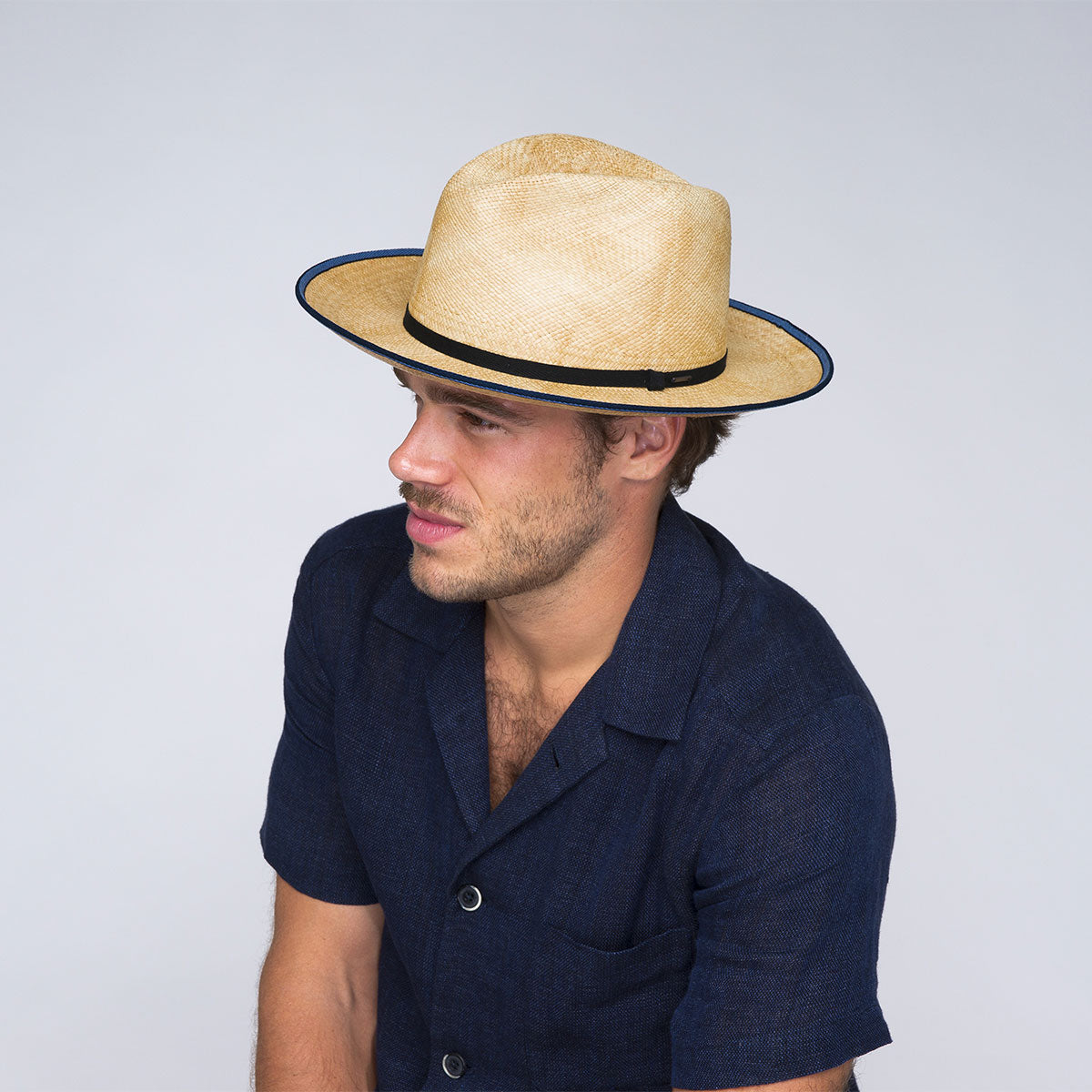 Parson Fedora Hat by Bailey 1922 - Genuine Panama Straw