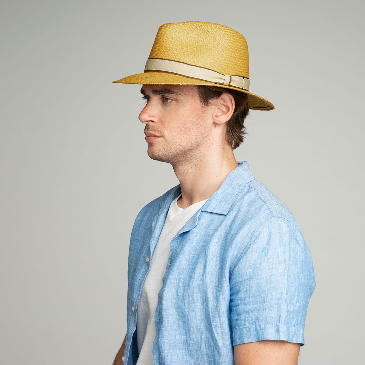 Brooks Panama Fedora - Genuine Ecuador Toquilla Straw Hat